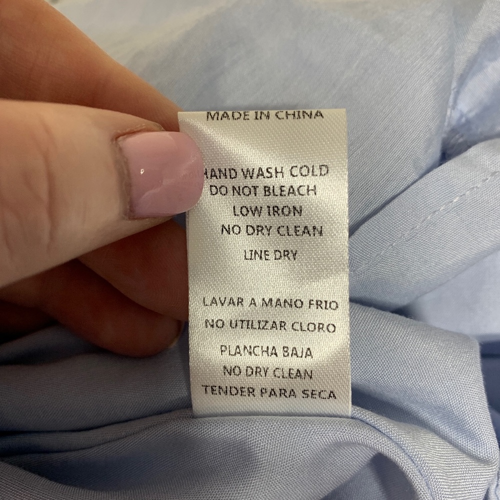 Vici Light Blue Puff Sleeve Cut-Out Detail Mini Dress Sz M - Picture 11 of 15